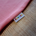 Body rosa a maniche lunghe con orsacchiotto per bimba