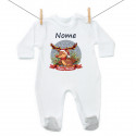 Pigiama Buon Natale Con renna e nome del bambino