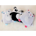 Peluche/Cuscino Panda 32 cm, Bianco e Nero