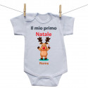 Body a maniche corte Il mio primo Natale col nome