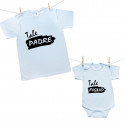 Set famiglia (body a maniche corte) Tale padre Tale figlio
