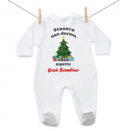 Pigiama Stasera non dormo, aspetto Gesù Bambino