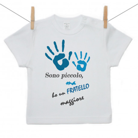 Maglietta a maniche corte Ho un fratello più grande - ragazzo