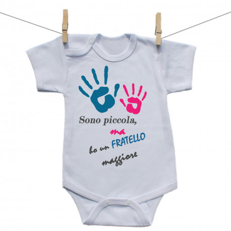 Body a maniche corte Ho un fratello più grande - bambina Body a maniche corte Ho un fratello più grande - bambina