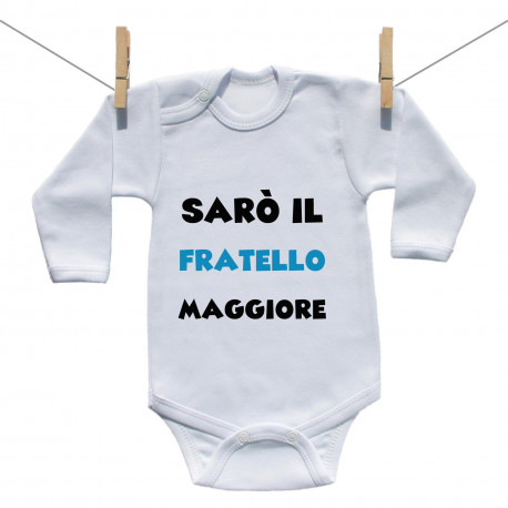 Body a maniche lunghe Sarò un fratello maggiore