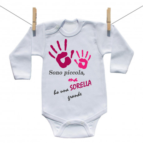 Body a maniche lunghe Ho una sorella maggiore - bambina