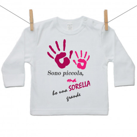 Maglietta a maniche lunghe Ho una sorella maggiore - bambina
