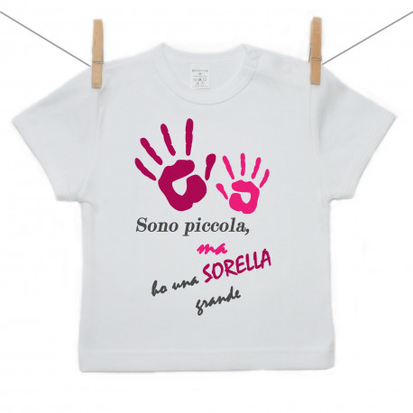 Maglietta a maniche corte Ho una sorella maggiore - bambina