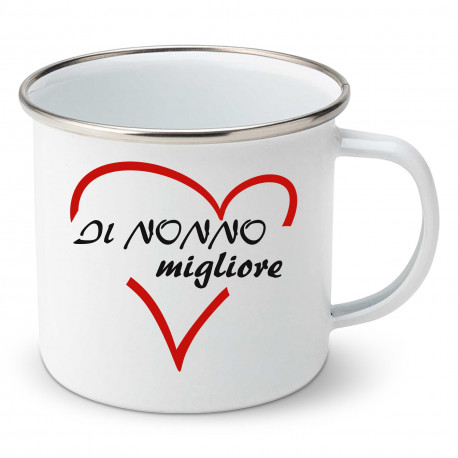 Tazza smaltata Il nonno migliore