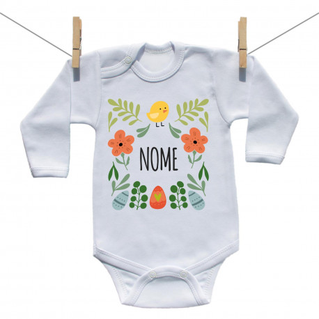 Body a maniche lunghe Primavera con nome