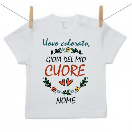 Maglietta a maniche corte Uovo colorato, gioia del mio cuore