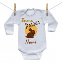 Body a maniche lunghe Buona Pasqua