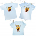 Set famiglia (maglietta a maniche corte) Buona Pasqua