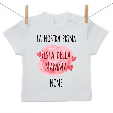 Maglietta a maniche corte La nostra prima Festa della Mamma