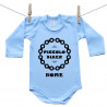 Body blu a maniche lunghe Piccolo biker
