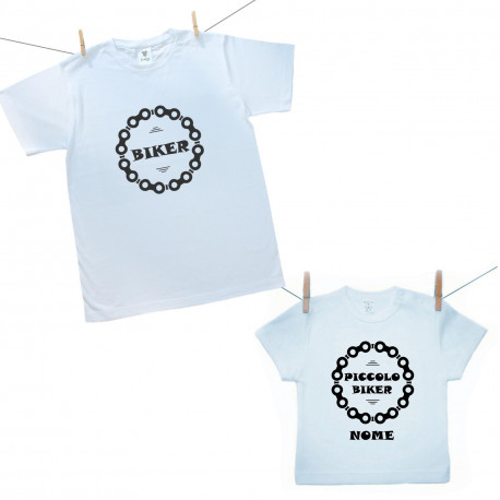 Set famiglia (maglietta a maniche corte) Biker e Piccolo Biker