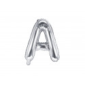 Palloncino Foil Lettera A, 35cm, argento