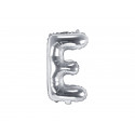 Palloncino Foil Lettera E, 35cm, argento