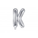 Palloncino Foil Lettera K 35cm, argento