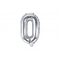 Palloncino Foil Lettera O, 35cm, argento