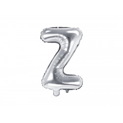 Palloncino Foil Lettera Z, 35cm, argento