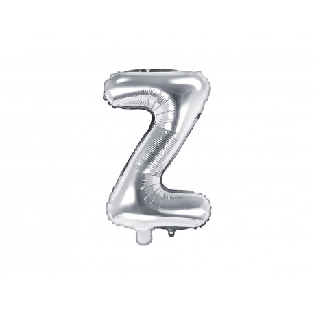 Palloncino Foil Lettera Z, 35cm, argento