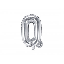 Palloncino Foil Lettera Q, 35cm, argento