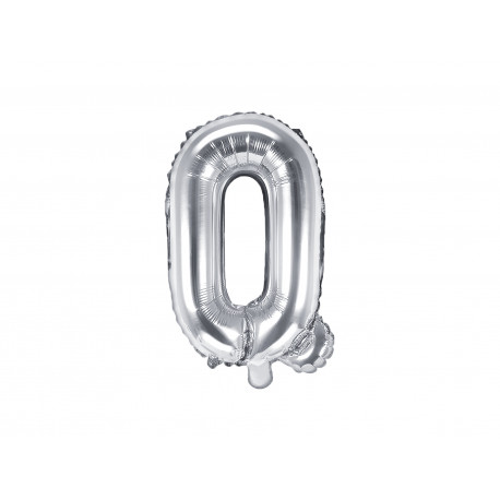 Palloncino Foil Lettera Q, 35cm, argento Palloncino Foil Lettera Q, 35cm, argento