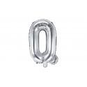 Palloncino Foil Lettera Q, 35cm, argento