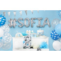 Palloncino Foil Lettera Q, 35cm, argento