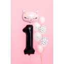 Palloncino Foil Numero 1, 86cm, nero