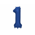 Palloncino Foil Numero 1, 86cm, blu navy