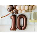 Palloncino Foil Numero 1, 86cm, moka