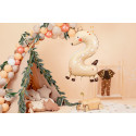Palloncino Foil Numero 2 - Cerbiatto, 65x102 cm