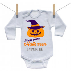 Body a maniche lunghe La mia prima zucca di Halloween