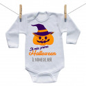 Body a maniche lunghe La mia prima zucca di Halloween