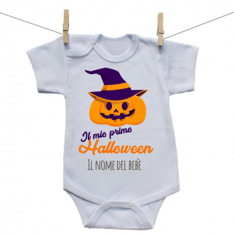 Body a maniche corte La mia prima zucca di Halloween