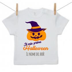 Maglietta a maniche corte La mia prima zucca di Halloween