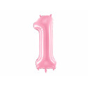 Palloncino Foil Numero 1, 86cm, rosa