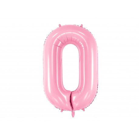 Palloncino Foil Numero 0, 86cm, rosa Palloncino Foil Numero 0, 86cm, rosa