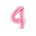 Palloncino Foil Numero 4, 86cm, rosa
