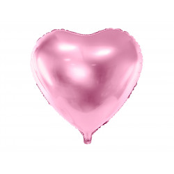 Palloncino Foil Cuore, 45cm, rosa chiaro
