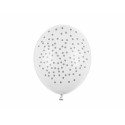 Palloncini 30cm, Pois, Bianco Pastello Puro