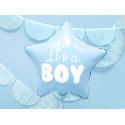 Palloncino foil Stella - It's a boy, 48cm, azzurro chiaro