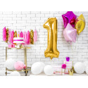 Palloncino Foil Numero 1, 86cm, oro