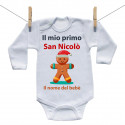 Body a maniche lunghe Il mio primo San Nicolò