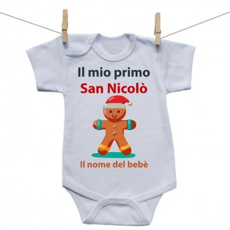 Body a maniche corte Il mio primo San Nicolò