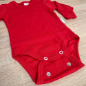 Body evolutivo rosso a manica lunga