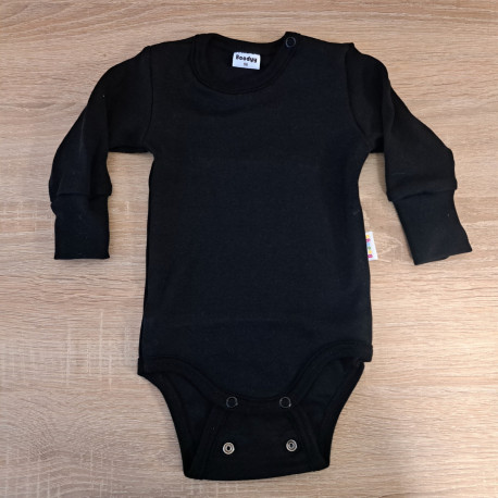 Body evolutivo nero a manica lunga