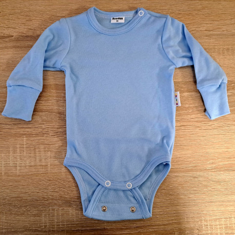 Body evolutivo azzurro a manica lunga